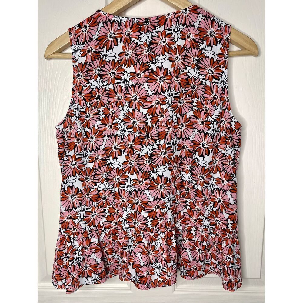 CAbi #5730 Seraphina Floral Faux Wrap Sleeveless Blouse - Small - Picture 4 of 10